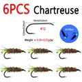 6pcs  Chartreuse
