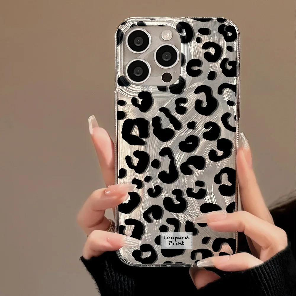 Leopard Print Case For Samsung Galaxy A55 A54 A53 A52 5g S24 S23 S22 Ultra S23 FE A14 A13 A15 A33 A35 A34 A12 A25 A24 A32 A05S