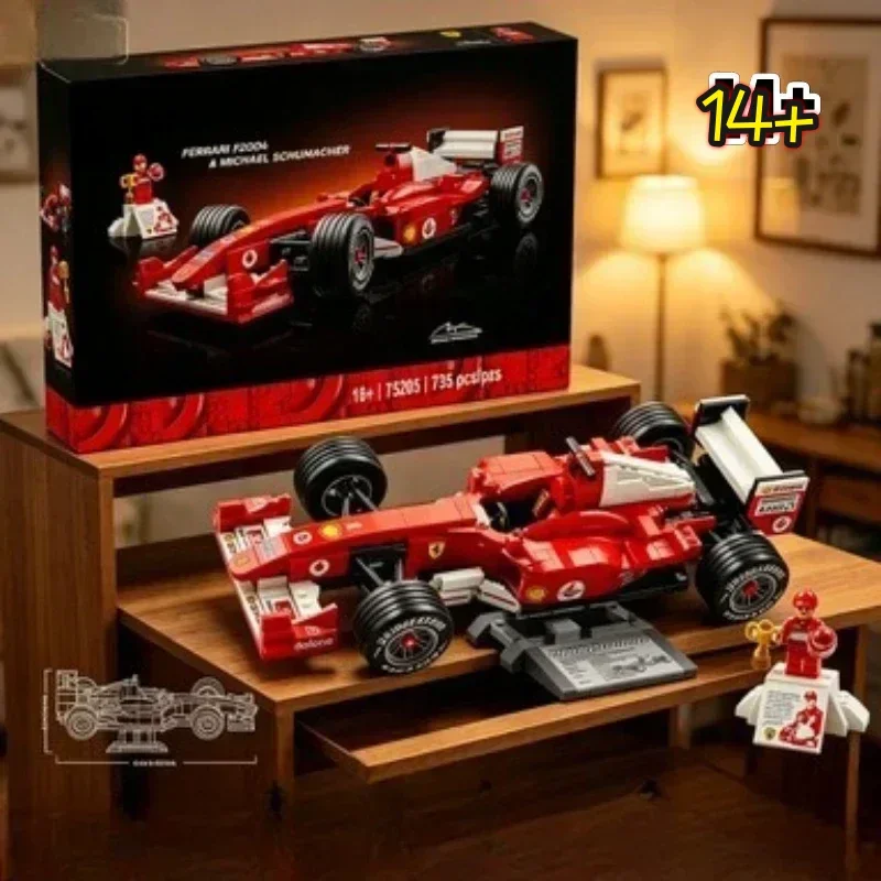 バンダイクリエイション-11375-プレミアムデザイン-f1-スポーツカーブロック-735-個-コレクタブル-ホームテーマ-ギフト-レゴブロックと互換性あり