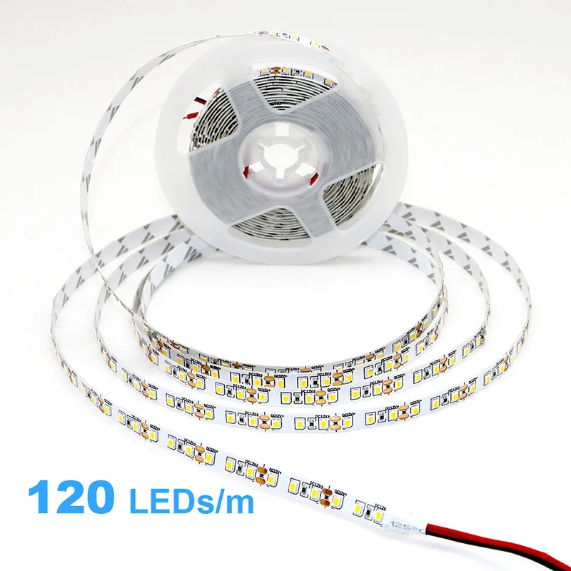 2835 5M 300 600 1200 LEDs LED Strip DC12V 24 V 120 LEDs/m Thuis Waterdichte IP65 Lamp strip Flexibele en Snijdbare Zachte Lamp Bar