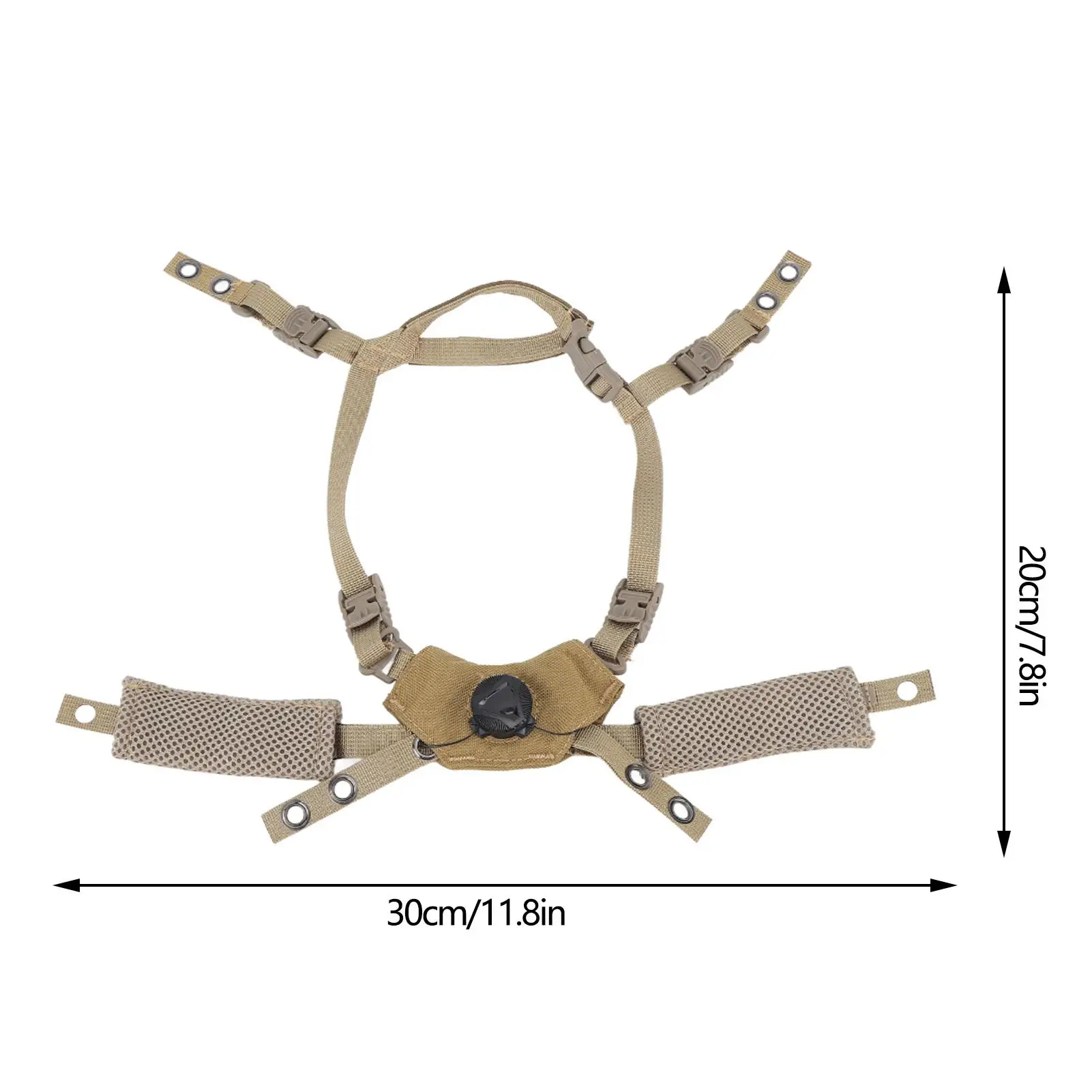 

Adjustable Chin Strap & Padding Kit for MICH Wendy for fast Helmet - Enhanced Comfort & Fit