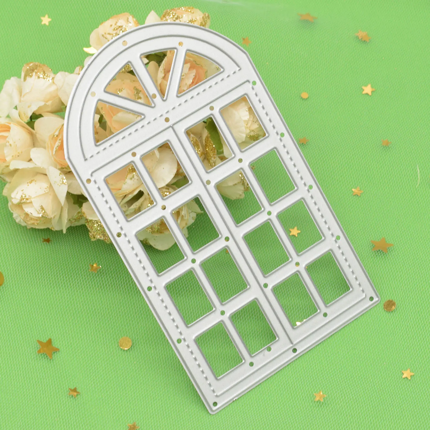 Window Shape Dies DIY Craft Metal Stencil Scrapbooking Paper Embossing Dies Wedding Card Background Cutting Dies