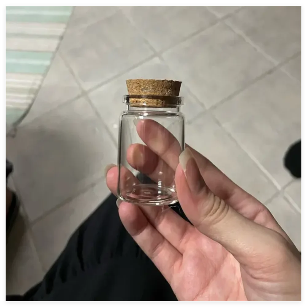 12/18/24/36/48 PCS 30ml Glass Bottles Cork Tiny Jars Clear Mini Containers DIY Wedding Favors Wishing Bottles Spice Storage