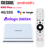 Mecool KM2 Plus Deluxe ATV Amlogic S905X4 Android 11 TV Box Google Netflix Certified 2GB 16GB Support 4K USB3.0 SPDIF BT5.0 2T2R