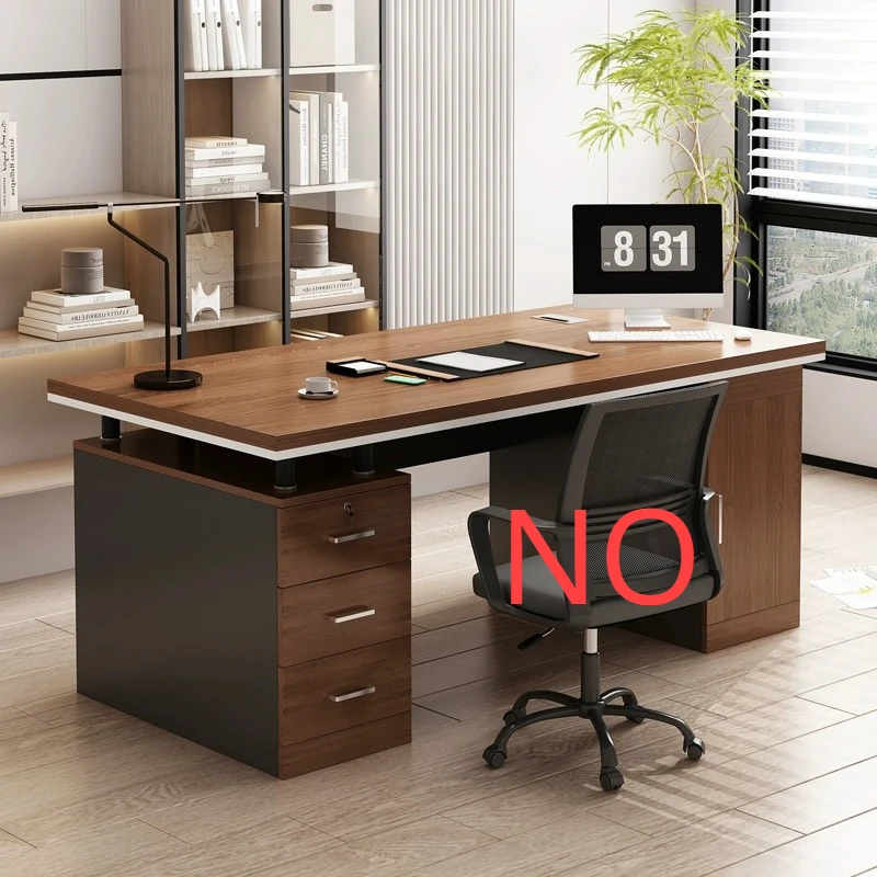 

Drawer Household Office Desks Computer Desktop Employee Staff Office Desks Boss Combination Escritorios Work Furniture QF50OD