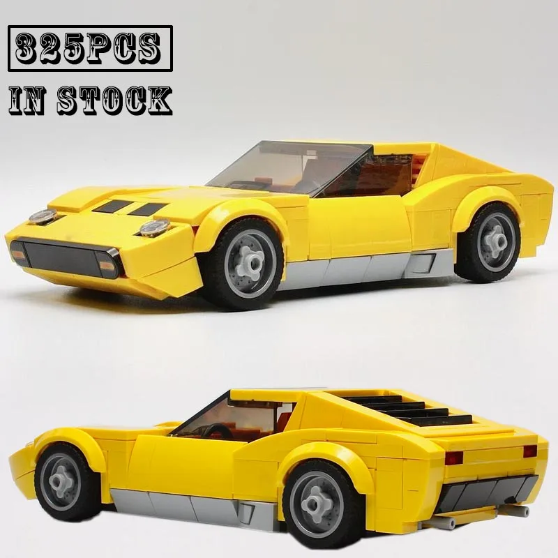 

New MOC-129796 325PCS Miura SV V12 Supercar Racing Car Vehicle Sport Model Building Blocks Kid Educational Toy Birthdays Gifts