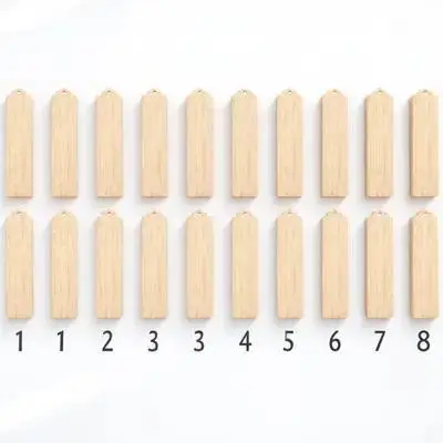 

20Pcs Wooden Craft Bookmarks DIY Unfinished Tags for Custom Drawing Writing Projects Blank Bookmark Ornaments for School Art