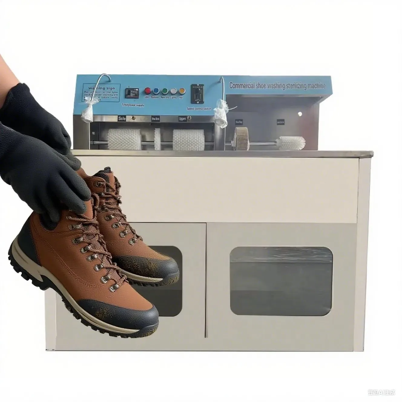 Mesh Cloth Board Canvas Sneakers Sterilization Commercial Usedy Stainless Steel Automatic Shoe Washing Machine