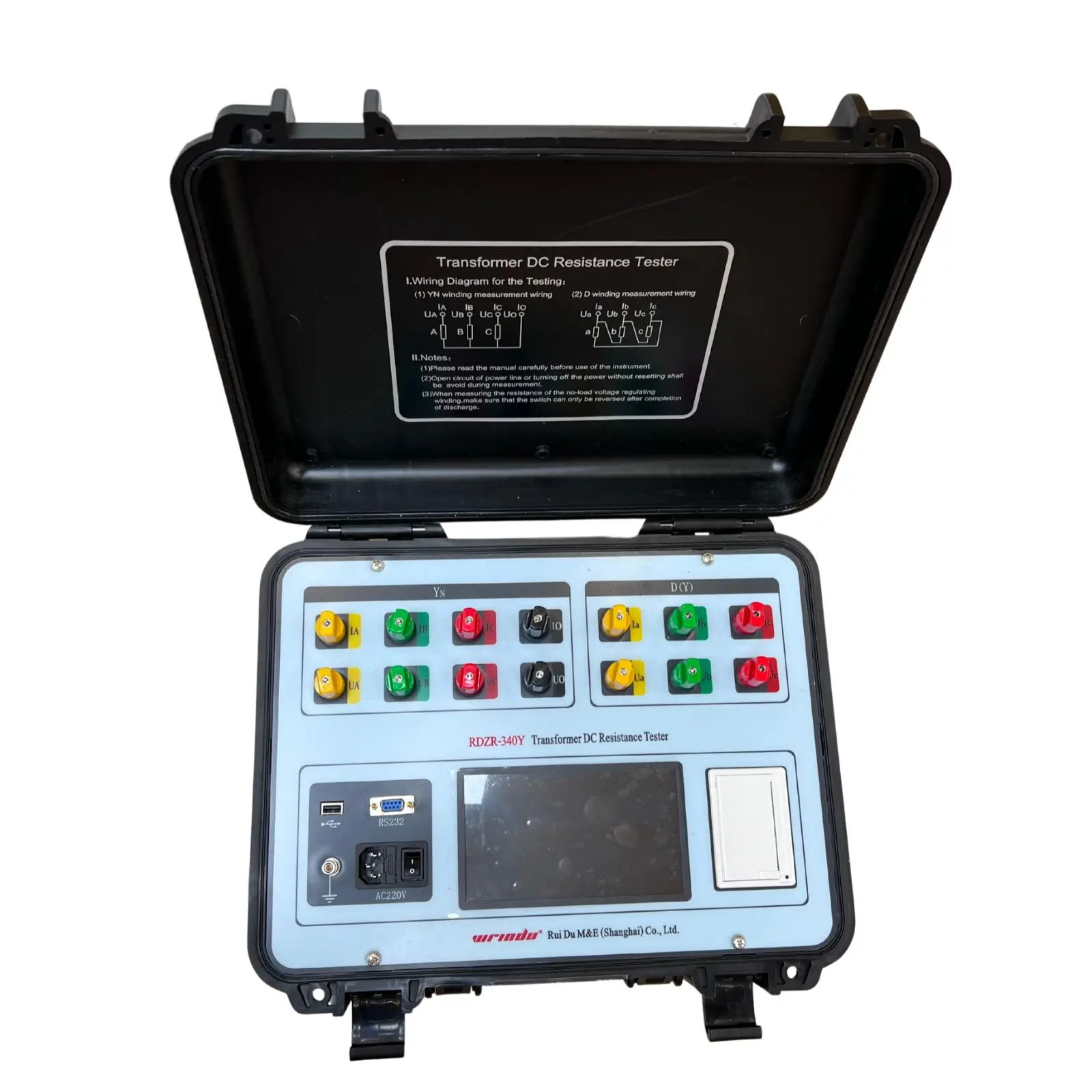 Wrindu RDZR-320Y Automatic Three Phase Transformer Winding Resistance Tester Electrical Instrument with 1 Year Warranty