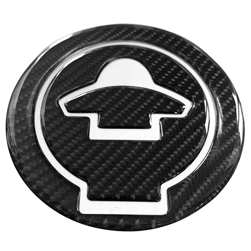 

3X Motorcycle Carbon Fiber Fuel Tank Cover Sticker Decal For YZF-R3 R25 R15 MT-03 Gas Cap Protection Sticker