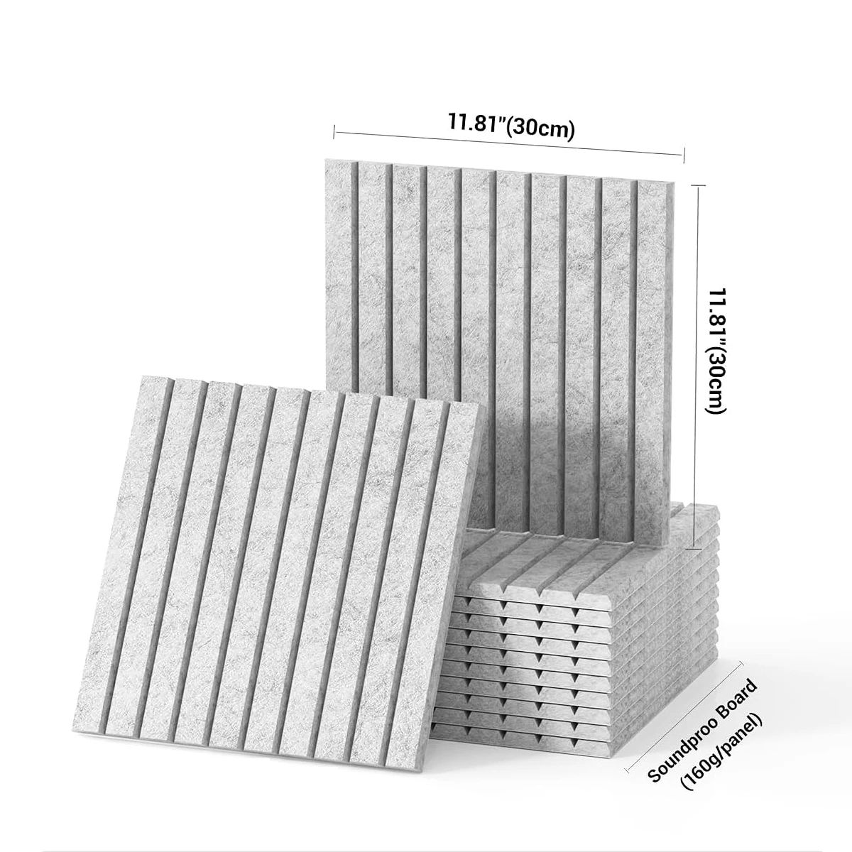 12PCS Soundproof Wall Panel Decoration Felt Cork Tiles Bulletin Pin Boards Acoustic Panel Corcho Pared Stickers For Home Decor