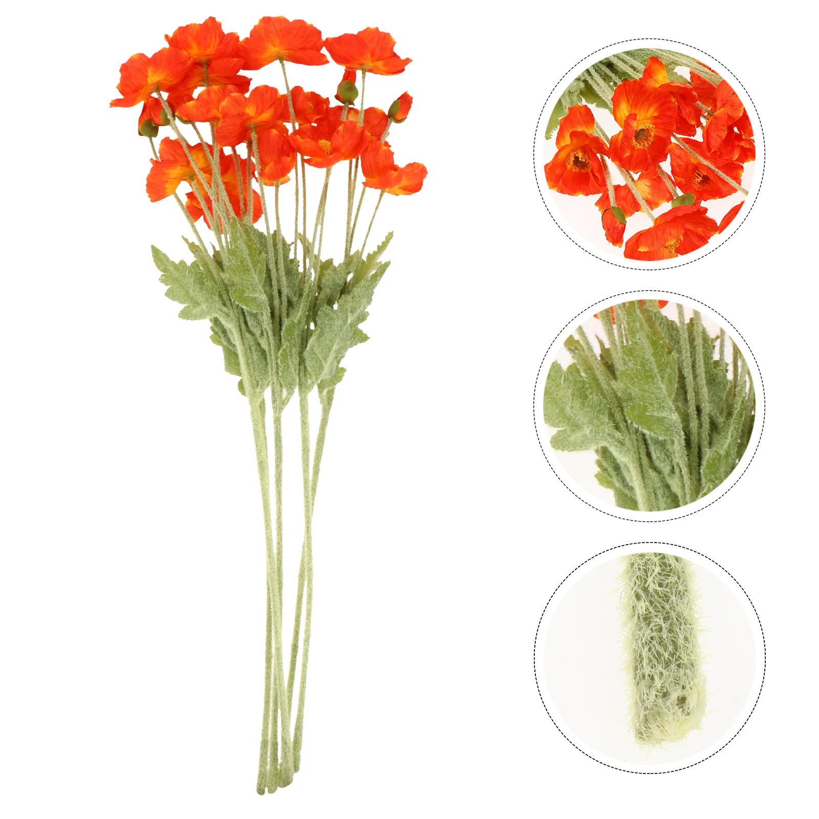 

5Pcs Artificial Silk Flowers Realistic Bouquet Decoration Simulation Flower Ornaments Wedding Party Silk Flowers