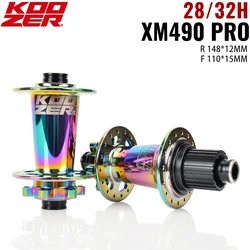 KOOZER XM490 PRO MTB BOOST Hubs 110x15 148x12 Mountain Bike Hub Sealed Bearing Hub 28H/32H HG 11V / Micro / Sram XD 12V