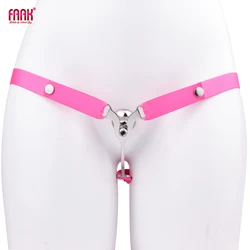 FAAK Strap-ons Stainless Steel Chastity Cages Flat Inward Pressure Penis Lock Ring BDSM Sex Toy For Man Masturbator