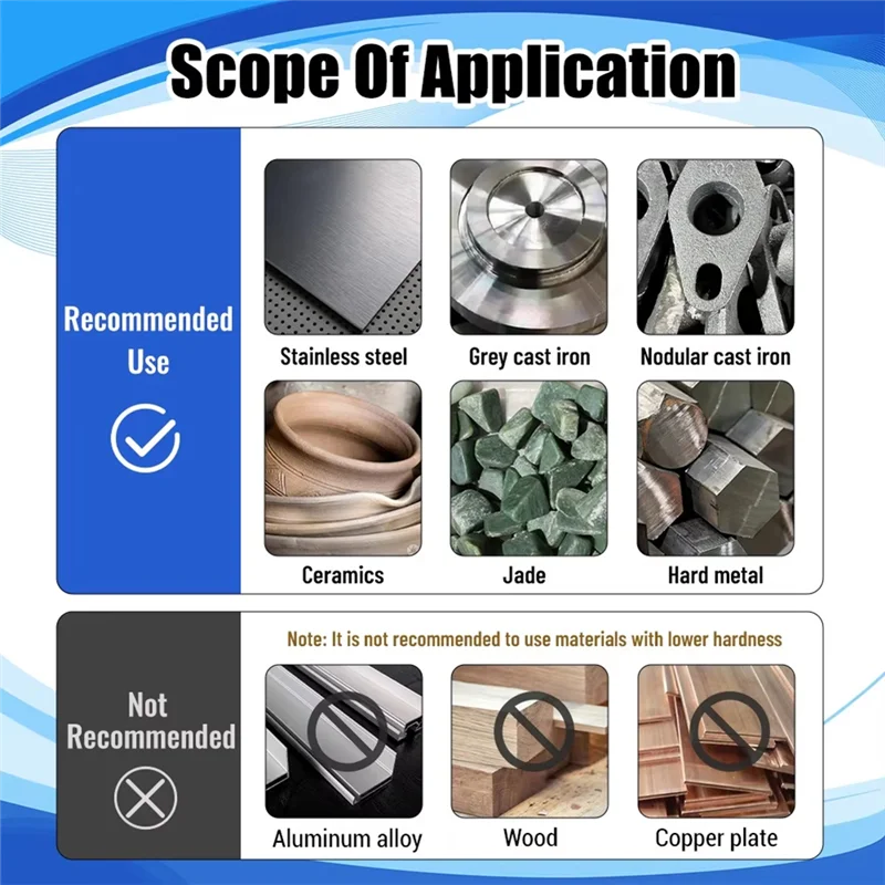 

【Recommend】Diamond Coated Grinding Bits Set For Multi Material Finishing Rust Removal Polishing Hole Repair Mold Processing 7PCS
