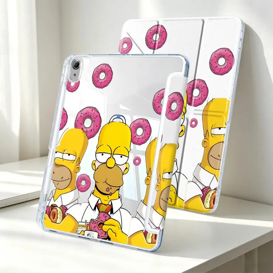 

With Pen Slot Cover Tablet Case For Samsung Galaxy Tab S10 Lite A9 Plus S9 Plus S8 A8 A11 S7 FE Cartoon S-simpsons Funny