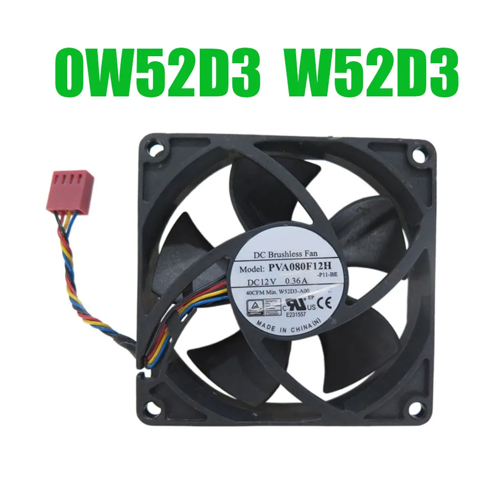 

For DELL For OptiPlex 3050 3060 3070 5050 5055 5060 5070 7050 7060 7070 Tower 0W52D3 W52D3-A00 PVA080F12H-P11-BE DC12V Fan