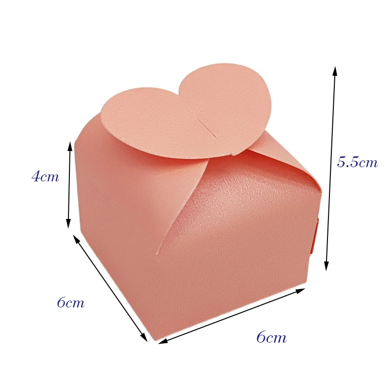 20/30/50Pcs 다채로운 사랑 심장 사탕 선물 상자 결혼식 호의 선물 초콜릿 포장 상자 생일 발렌타인 데이 파티 공급
