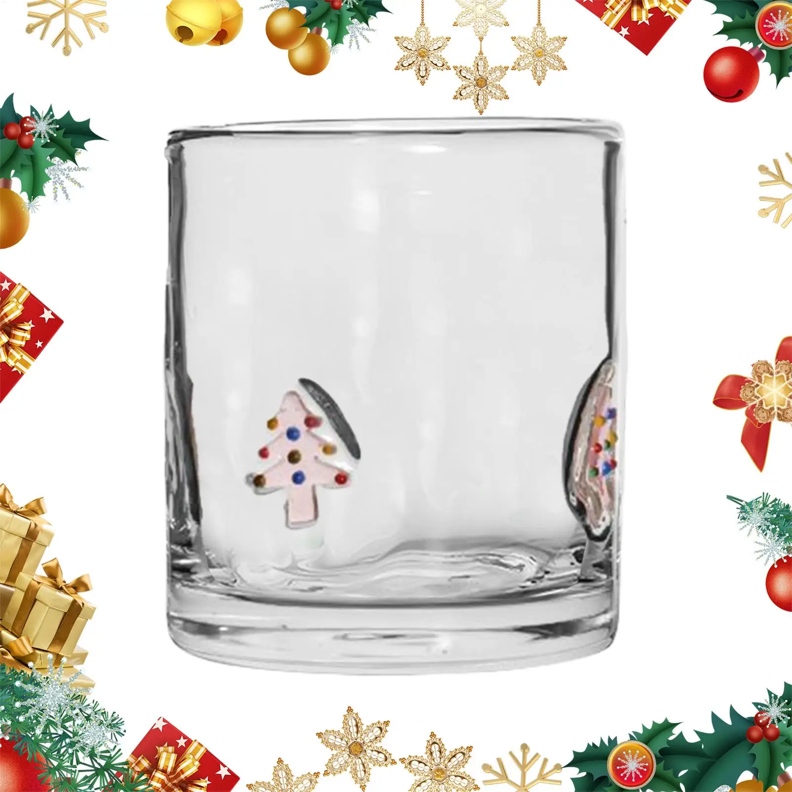 

Christmas Mug Holiday Themed Coffee Mug With Decoration Reusable Drinkware Glasses Mug For Beverages Travel Cafe Winter Kids