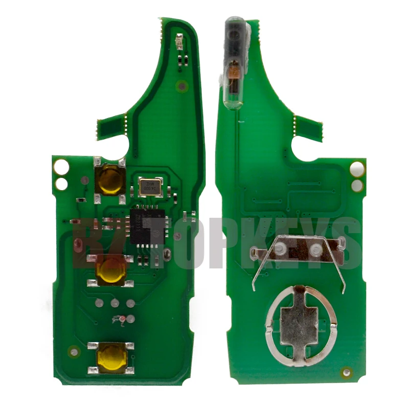 ترقية المعدلة مفتاح السيارة الوجه ID48 رقاقة 5K 0837202 AD 434 ميجا هرتز لشركة فولكس فاجن باسات تيجوان بولو سيات بيتل جولف مفتاح بعيد قابل للطي فوب #6