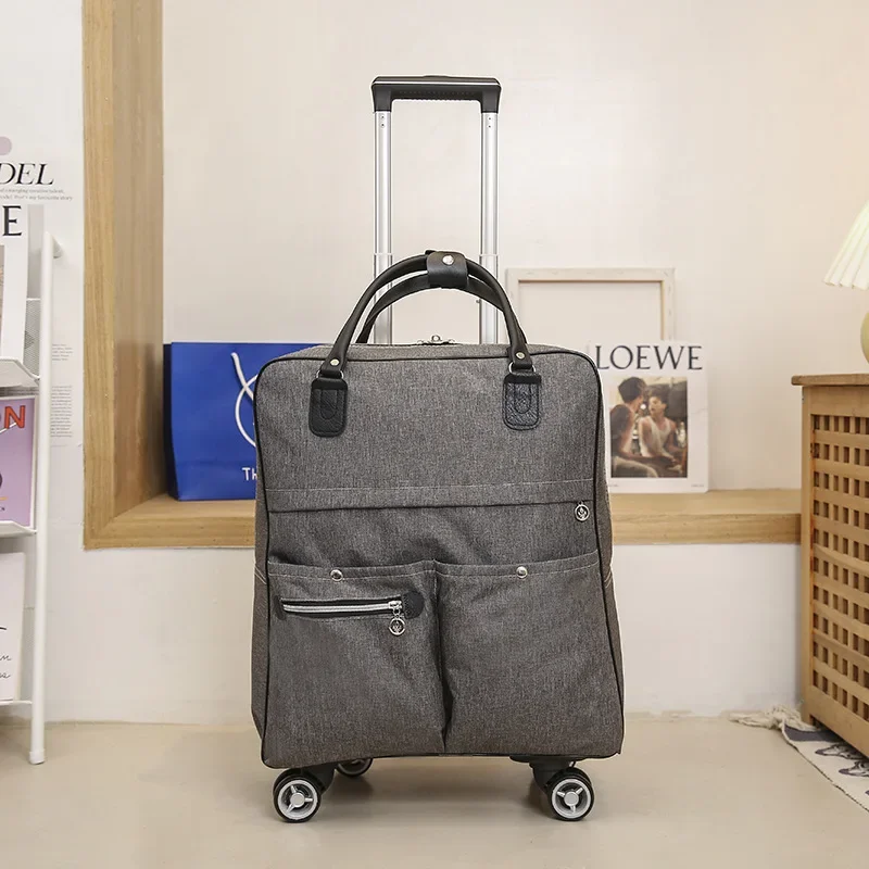 Rolley Backpack Carry on Luggage Bags Women Rolling Luggage Wheeled Backpacks Trolley Bag with Wheels Oxford Travel Suitcase