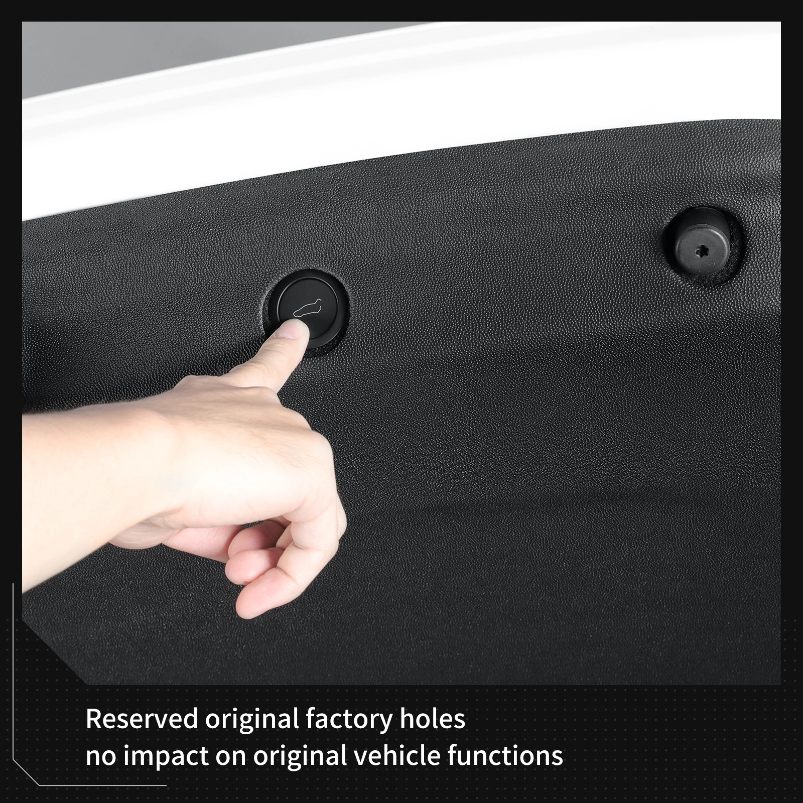 LUCKEASY Trunk Tailgate Protection Pad for Tesla Model YL 2025 2026 Rear Trunk Door Anti-dirt Mat TPE Car Accessories Black