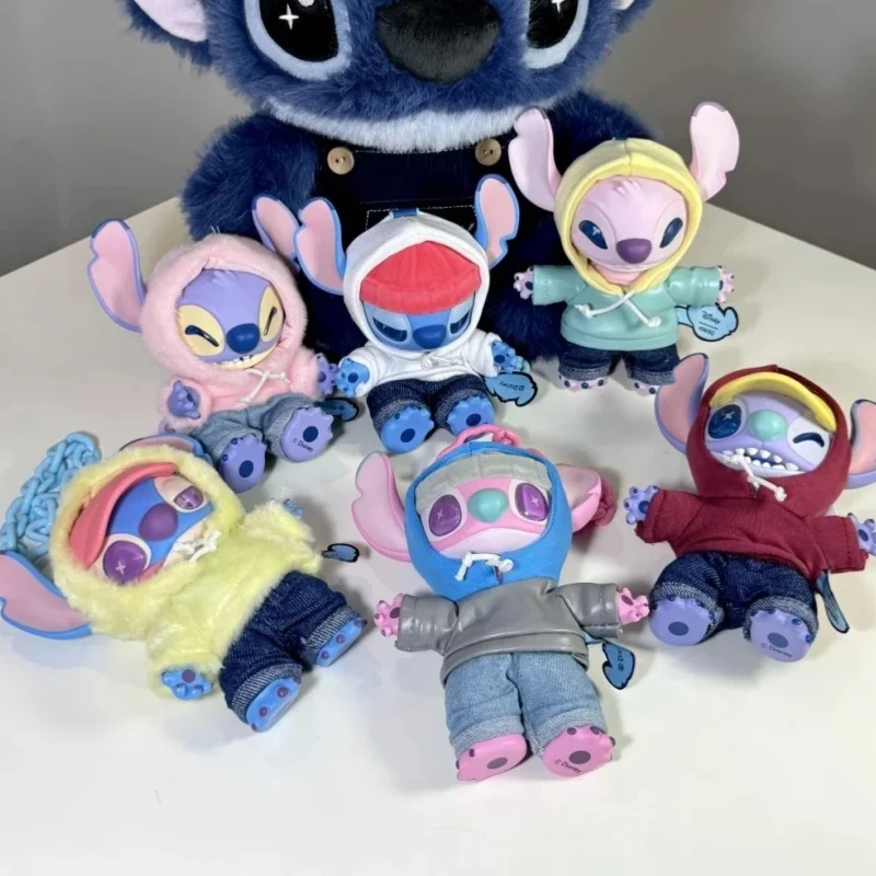

Новый оригинальный Disney Stitch Genz Street Series слепая коробка виниловый плюшевый кулон модная игровая фигурка коробка-сюрприз подарок на день рождения