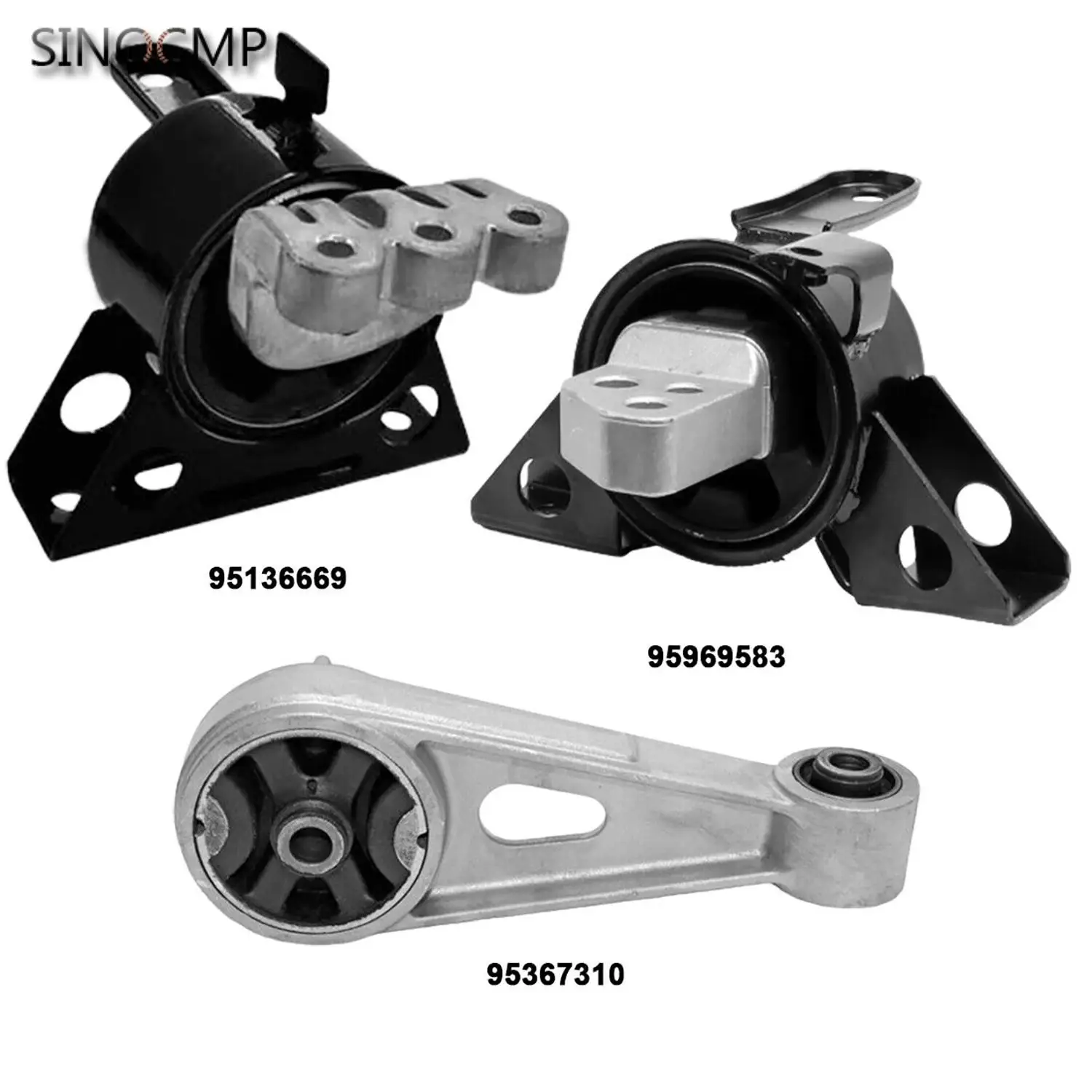 

3Pcs 95969583 95367310 95136669 96686002 Engine Trans Mount Set for Chevrolet Spark Classic 1.2L for Manual Engines Motor Mount