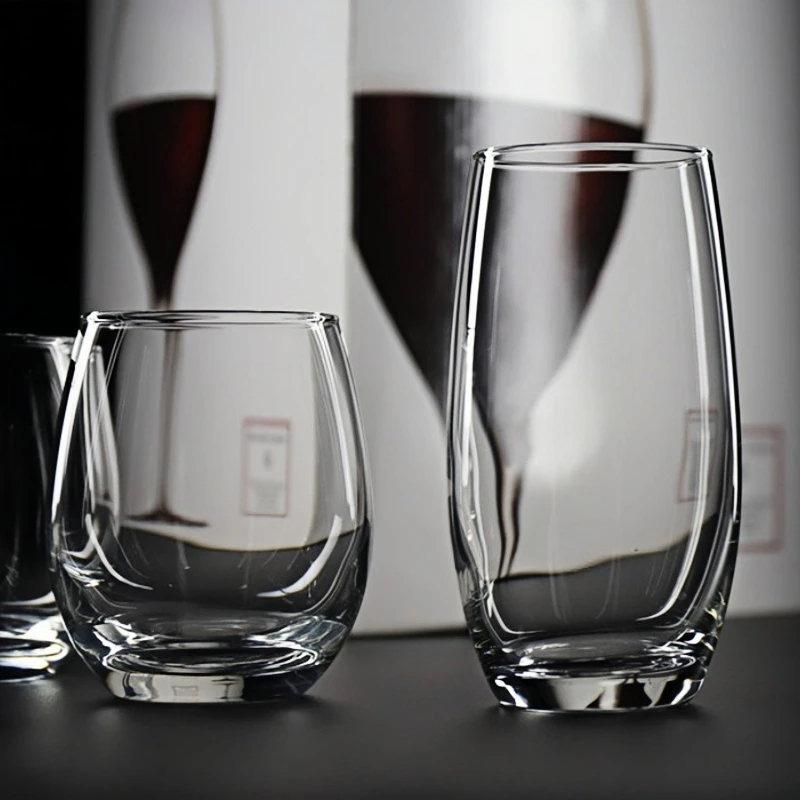 

2pcs Whiskey Glass Clear Whiskey Bar Cocktail Glasses Drinking Glasses Scotch Liquor Barware Beer Milk Shake Juice Latte Cup