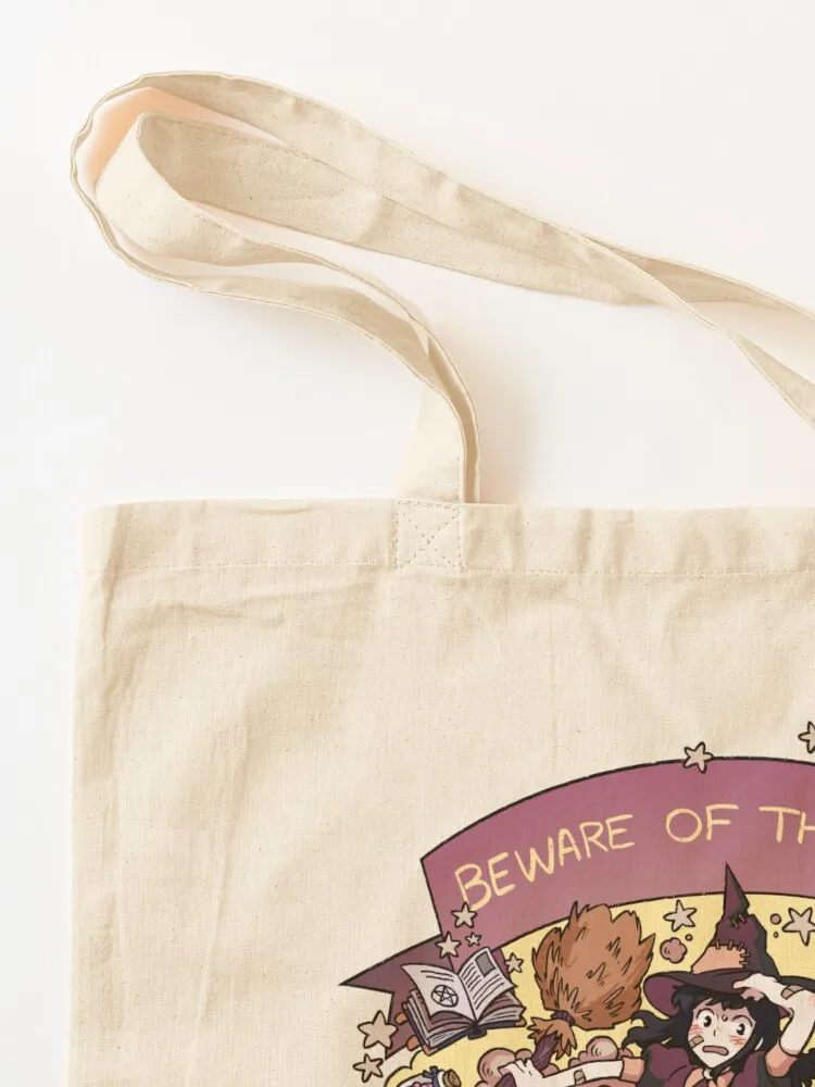 احذر من Clumsy Witch Tote Bag Shopper Eco حقيبة قماش حقيبة حقائب نسائية امرأة 2025