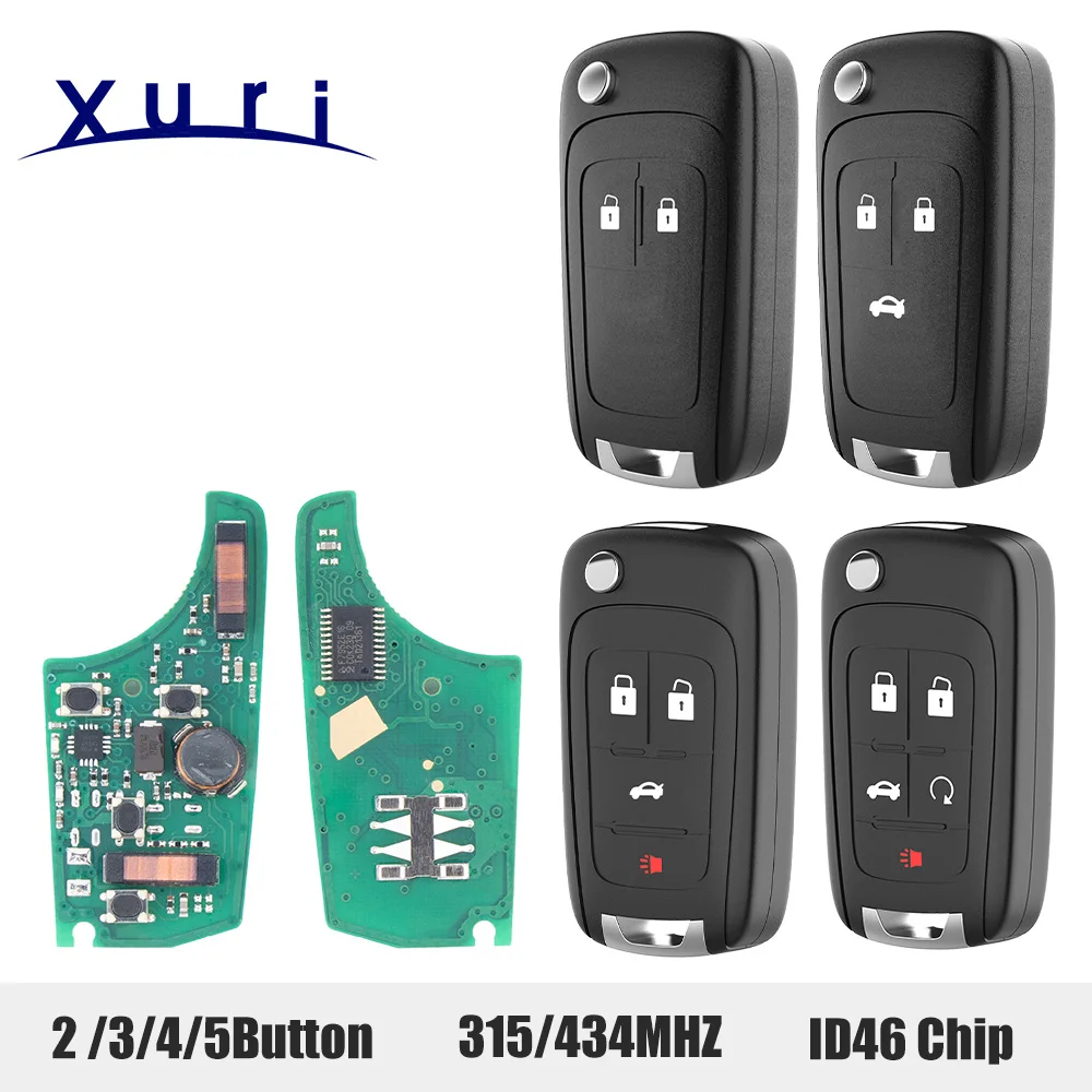 315/433 MHZ ID46 KeylessGo Smart Remote Key For Chevrolet Cruze Aveo Orlando Trax Buick Lacrosse Encore Regal Verano