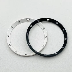 Black White 31.4mm Watch Chapter Rings Fit Seiko 6105 6309 Turtle Captain Willard Samurai King Case Movement Watch Repair Parts
