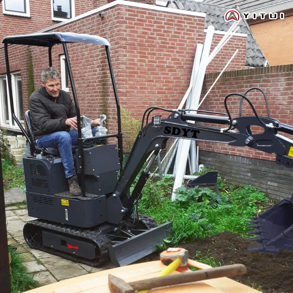 

Italian Real Shot 1.5-Ton Mini Excavator With Cab Home Mini Excavator Customized For Garden Farms