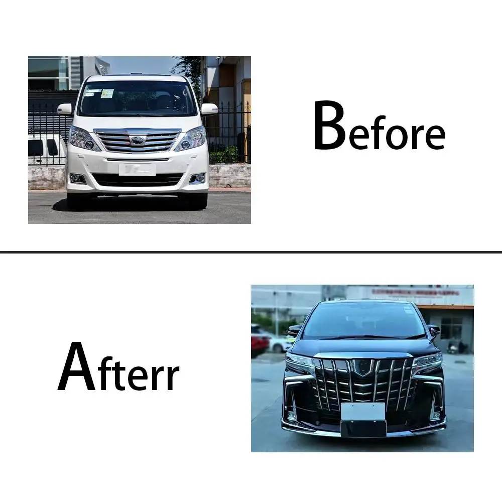 High quality for To yo ta Alphard/Vellfire 2008 2009 2010 2011 2012 2013 2014 Upgrade 2018 ALPHARD front and rear 1:1 body kit