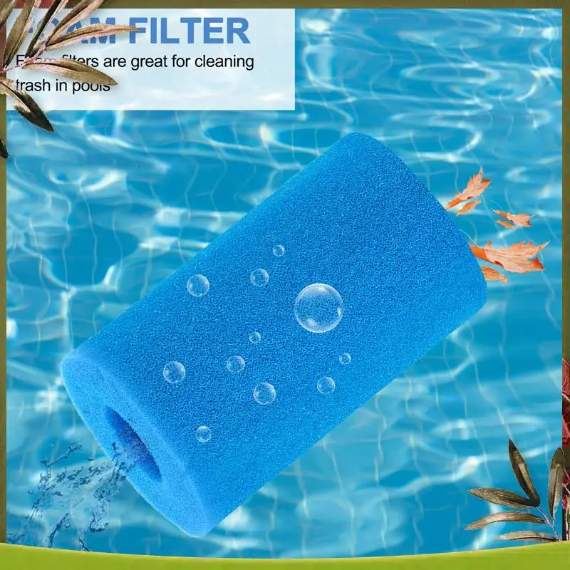 

Надежный моющийся губчатый фильтр для бассейна типа B, многоразовый картридж для плавания, пенопластовый фильтр для совместимости с In-Tex Type B (2 шт.)
