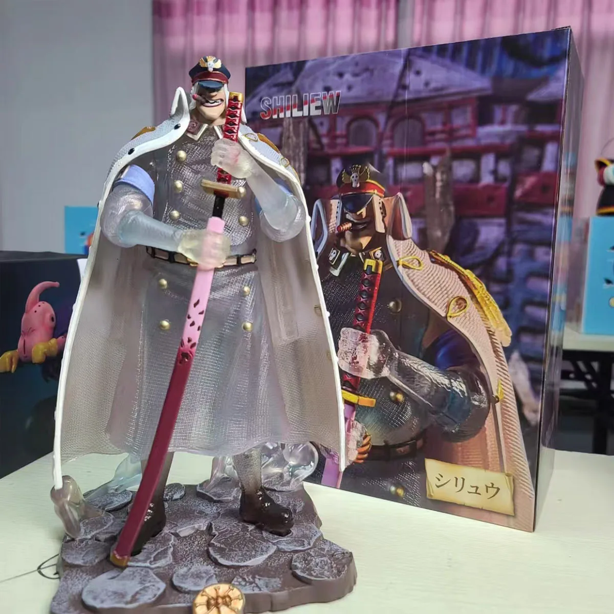 

ONE PIECE Warden Blackbeard Pirates NEO-DX Shiliew Of The Rain PVC Action Figure Statue Doll Collection Model Toy Gift