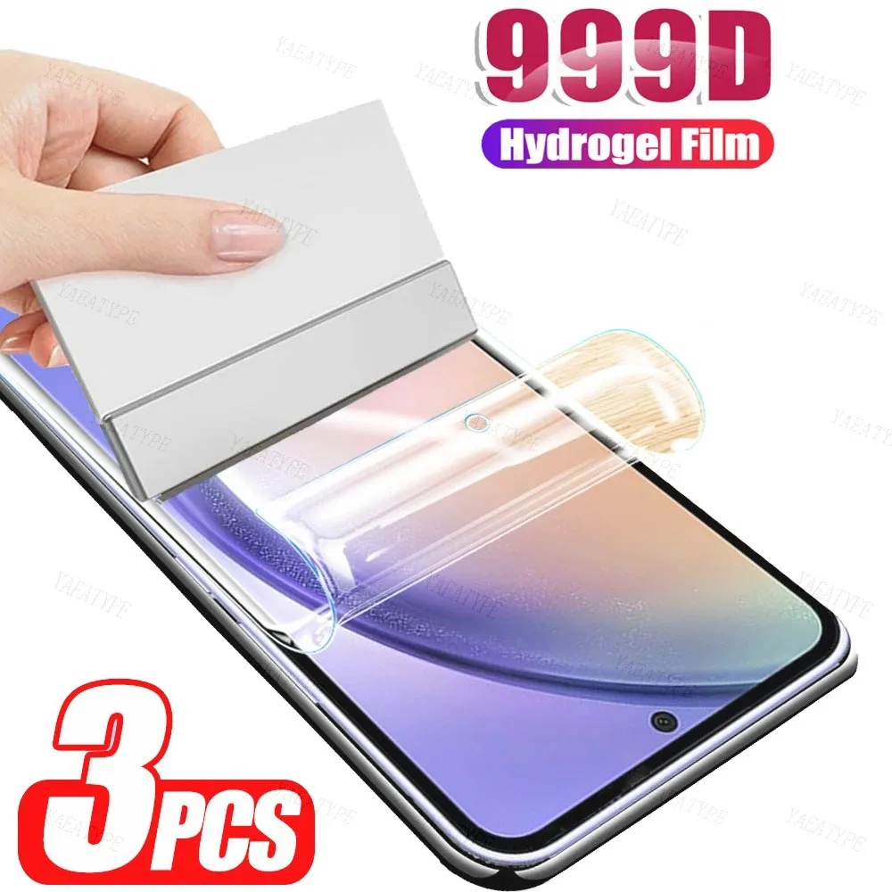 3PCS Hydrogel Film For Huawei P30 P40 Lite P20 P50 P60 Pura 70 Pro + Ultra Screen Protectors Mate 60 40 20 Lite 50 Pro Gel Film