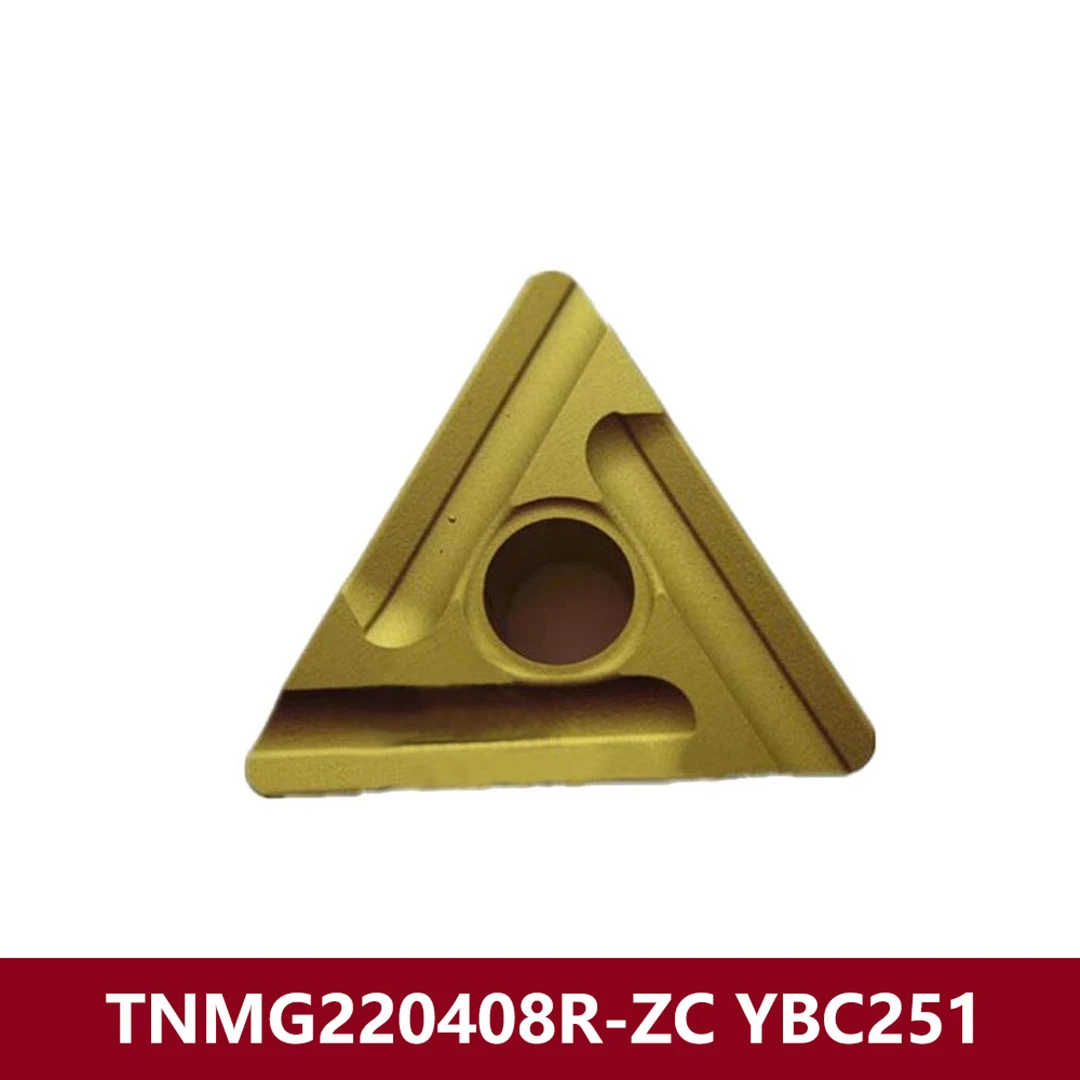 TNMG220404R TNMG220408R TNMG220404 TNMG220408 R Originale TNMG220404R-ZC TNMG220408R-ZC YBC251 Inserti in metallo duro Strumenti Gambo CNC