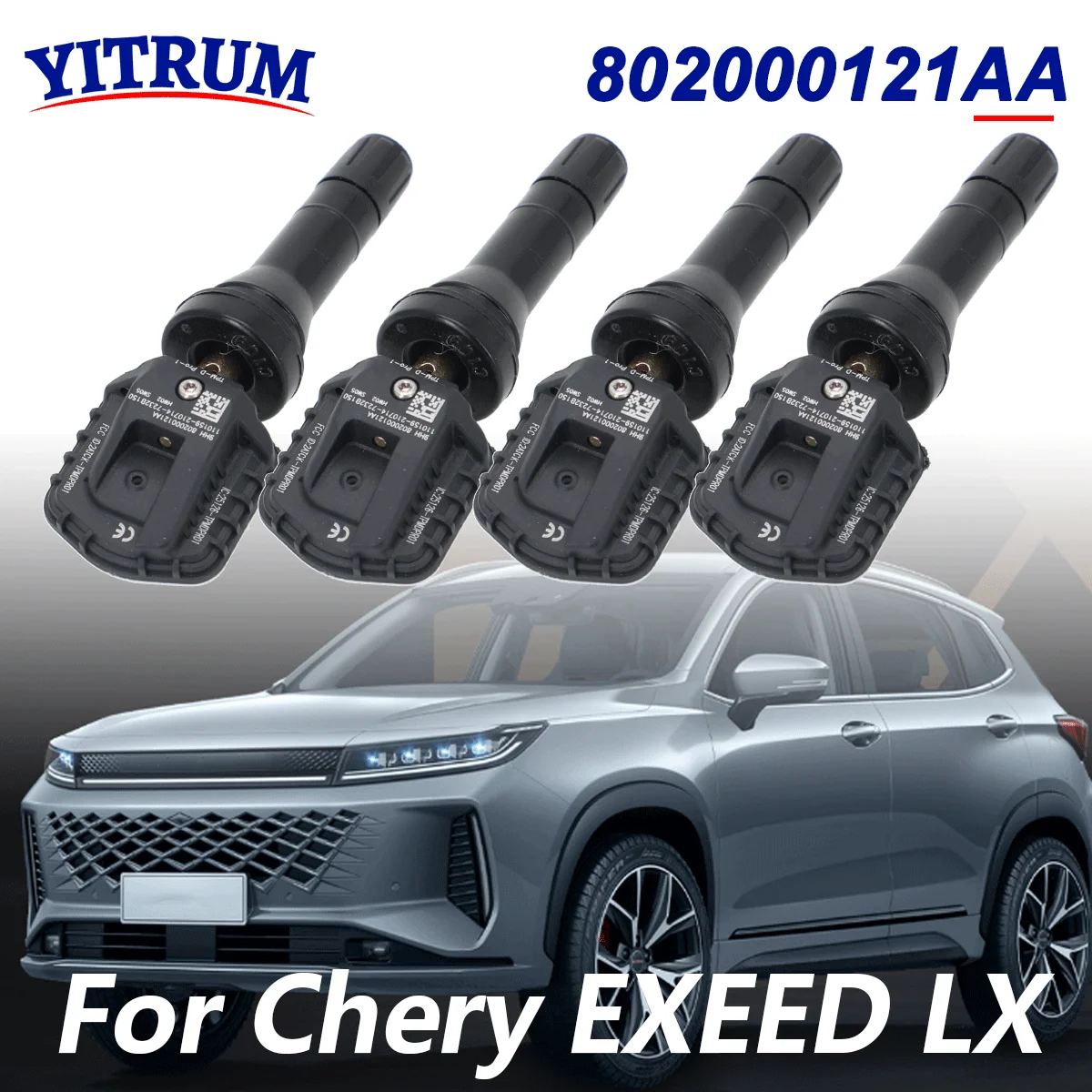 

TPMS Tire Pressure Sensor For Chery EXEED LX 2023 2024 STERRA ES ET 2024 802000121AA Tire Pressure Monitoring System 433MHz
