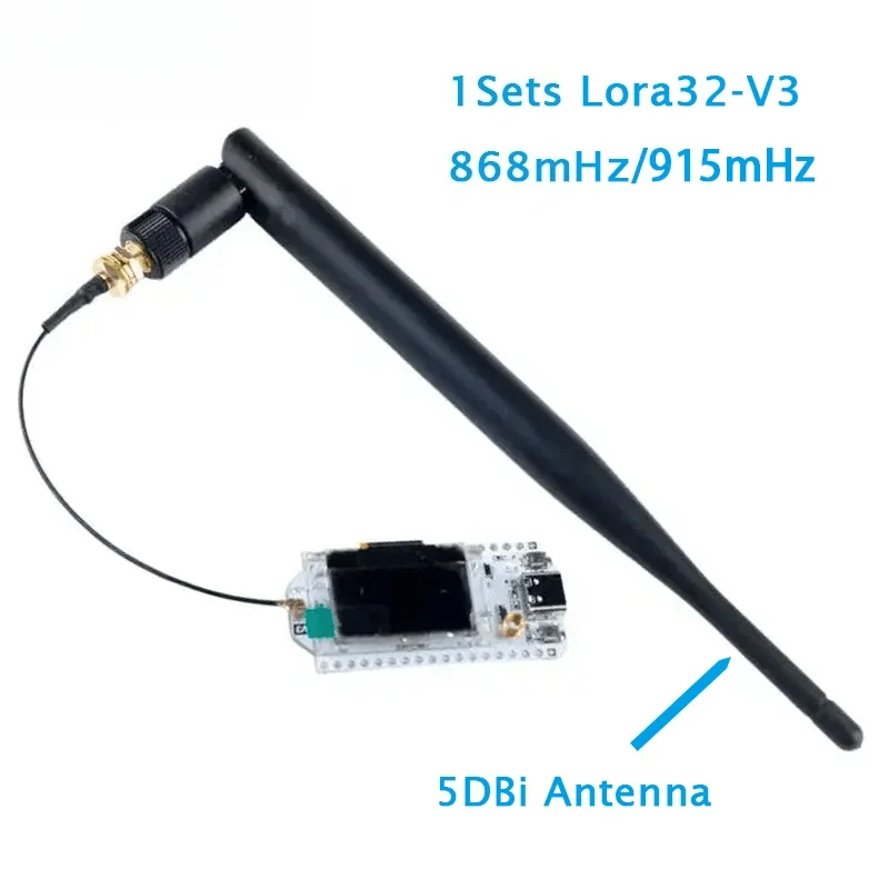 

1 комплект печатной платы Heltec LoRa32 V3 LoRa 32 SX1262 ESP32-S3 Wi-Fi BLE с антенной 5DBi SMA для мебеластики