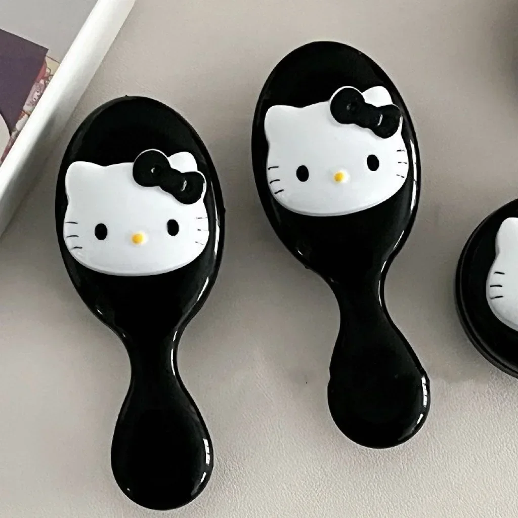 Miniso Sanrio Hello Kitty Kawaii Air Cushion Comb Cartoon Anime Kitty Cat Doll Girl Heart Cute Portable Comb Gifts for Girls