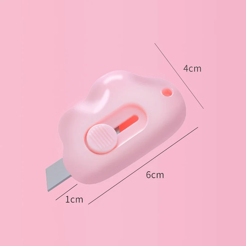 1/3pcs Mini Cloud Cute Utility Knife Portable Hand Tools Unpack Express Paper Cutter School Office Pocket Knife Cutting Supplies