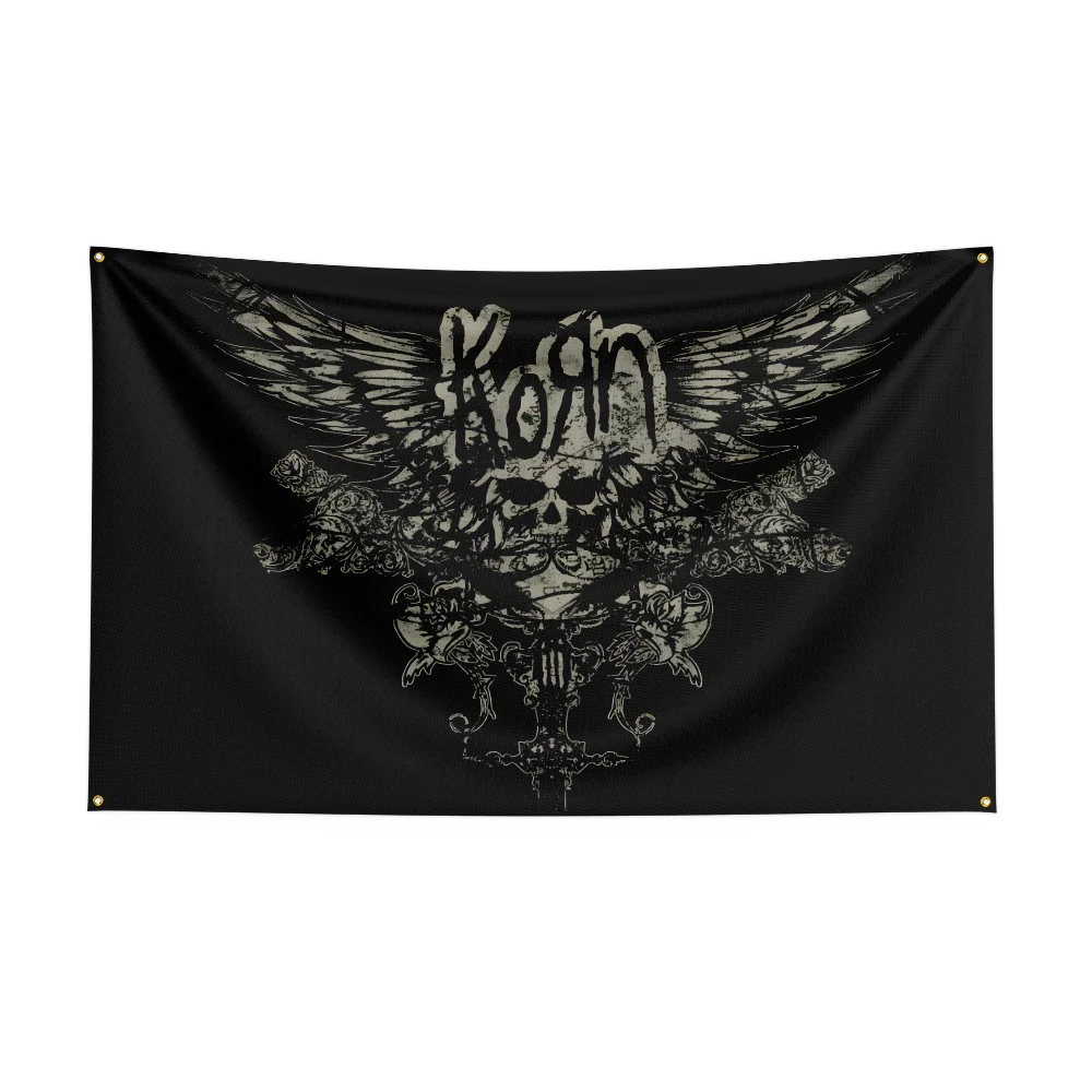 3x5ft K-Ko-r-n Flag Professional Flag Polyester Digital Printing Flagge Banner For Decoration Garage Room Home