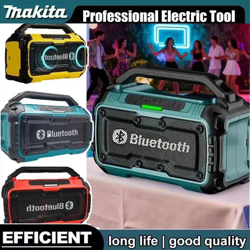 Makita 3D Outdoor Channel Subwoofer Cordless Bluetooth Portable Surround Speakers Dual Loudspeaker For DeWalt /Milwaukee