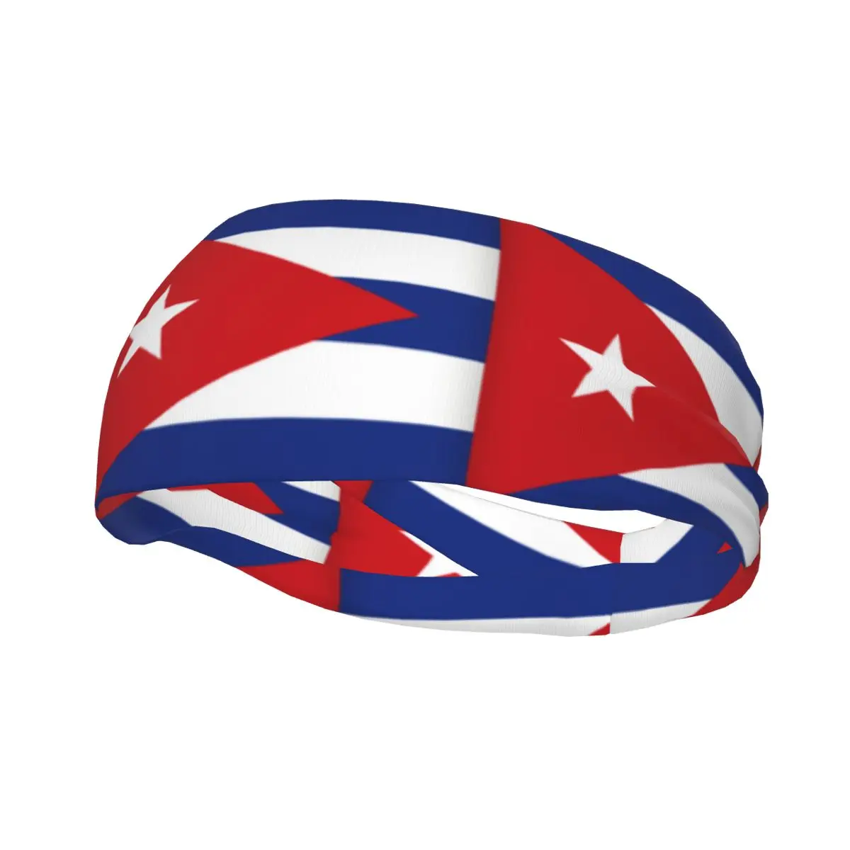 Flag Of Cuba Athletic Headband Elastic Sweatbands Women Men Basketball Sports Gym Fitness Sweat Band Volleyball Tennis