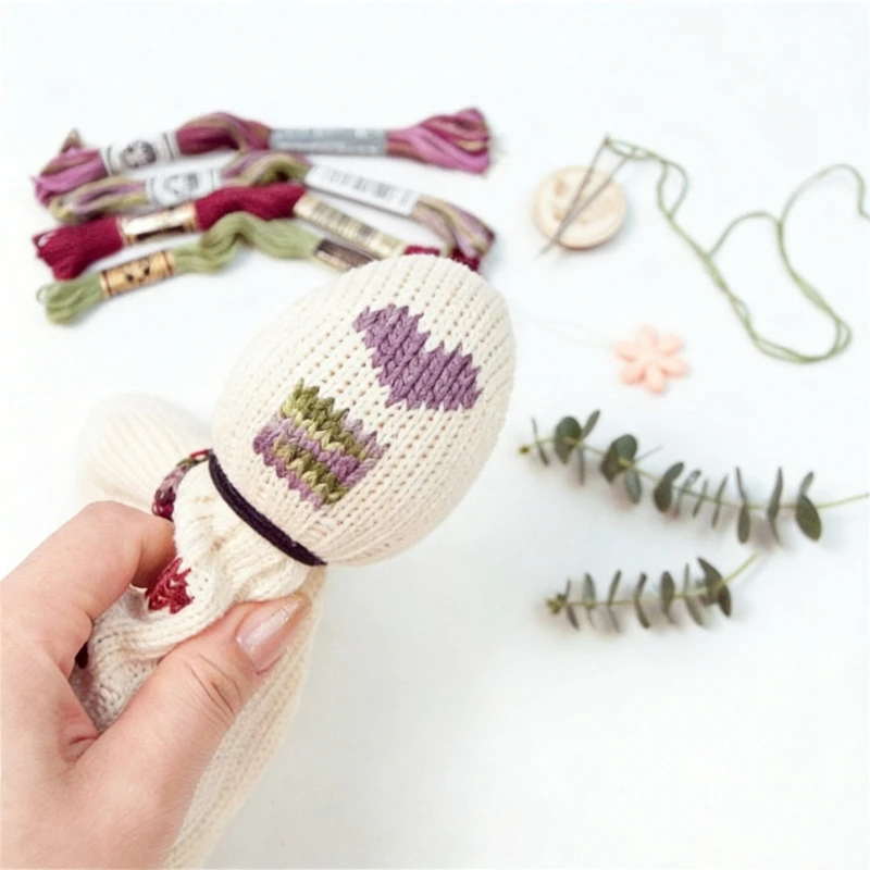 

Инструмент для ремонта дерева с цветной нитью и иглой с большим ушком для носков, свитеров A2BB