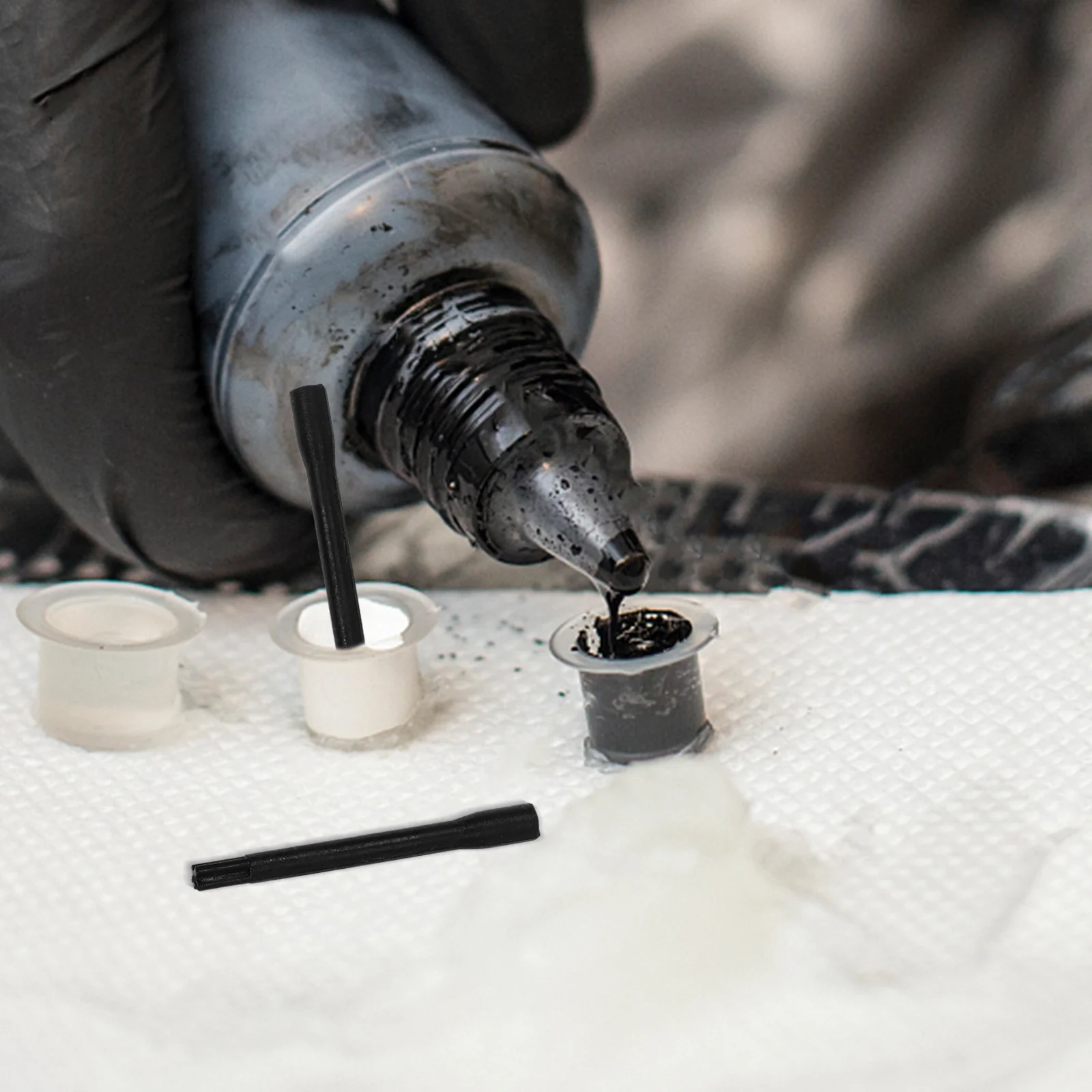 

100pcs Pigment Mixer Stirring Rod For Electric Coloring Machine Disposable Abs Ink Agitator Stick Tattoo Accessories Lightweight