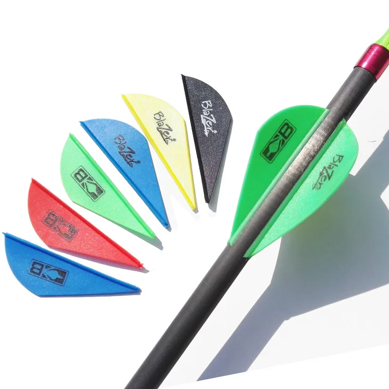 50 قطعة المطاط الرماية Fletches 2 بوصة السهم دوارات البلاستيك ريشة الرماية Fletching السهم القوس الصيد DIY بها بنفسك اكسسوارات