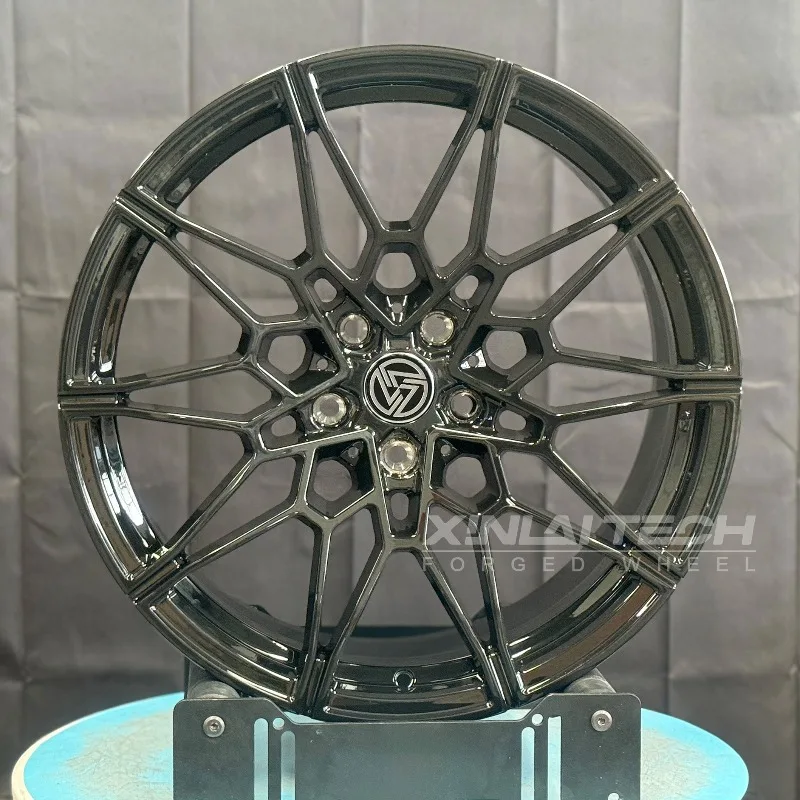 【2026】XINLAI Complex Mesh Rims 19x9 20x10 21x11 5x112 5x114.3 5x120 Two-Tone Black Machined Mesh Alloy For BMW M3 G80