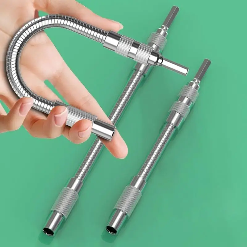 Bendable Drill Bit Extensions Hexagonal Tip Flexible Shafts Bit for Furniture Assembly and Mechanical Repairs